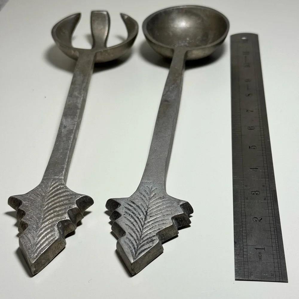 Vintage‎ Silver Salad Serving Set